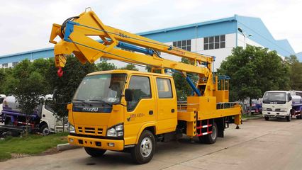 五十铃双排座高空作业与清洗吸污一体化解决方案 城市运维的可靠伙伴